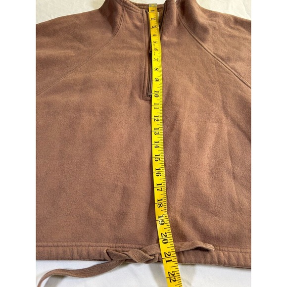 Urban Outfitters Women’s Taupe Cropped Mock Neck Sweatshirt Medium - Picture 8 of 8
